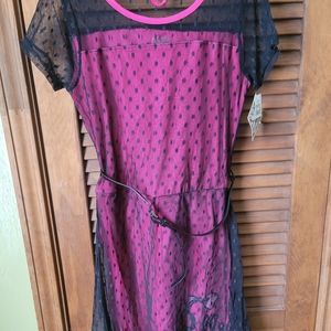 Pink and black dress size girls xl